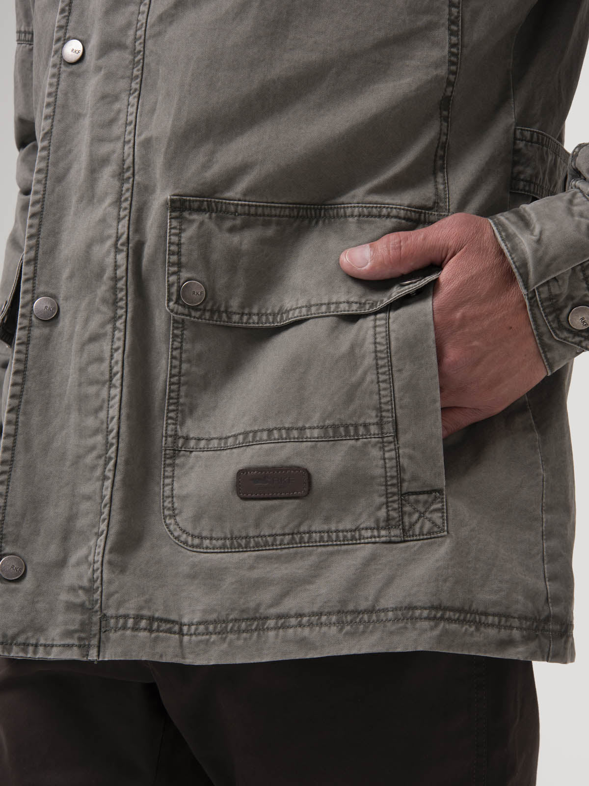 Chaqueta Algodón Hombre Madero Beige Rockford