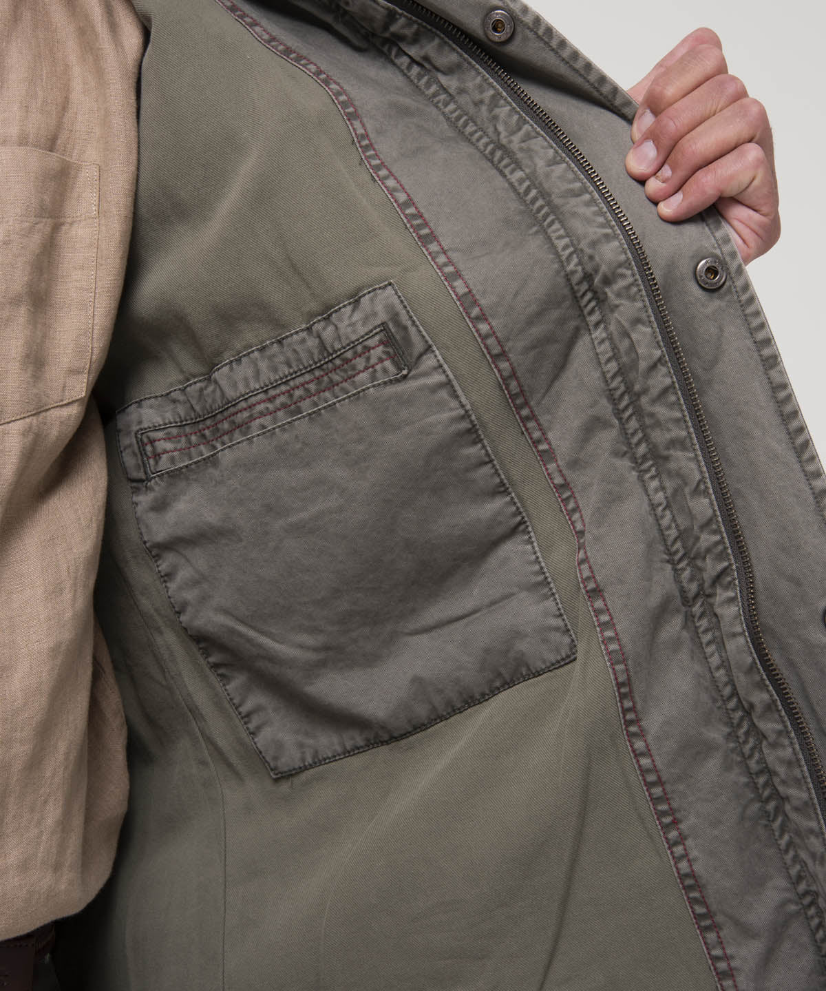 Chaqueta Algodón Hombre Madero Beige Rockford