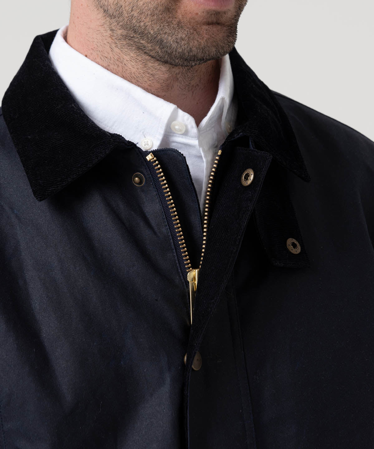 Chaqueta Algodón Hombre Wax Azul Rockford