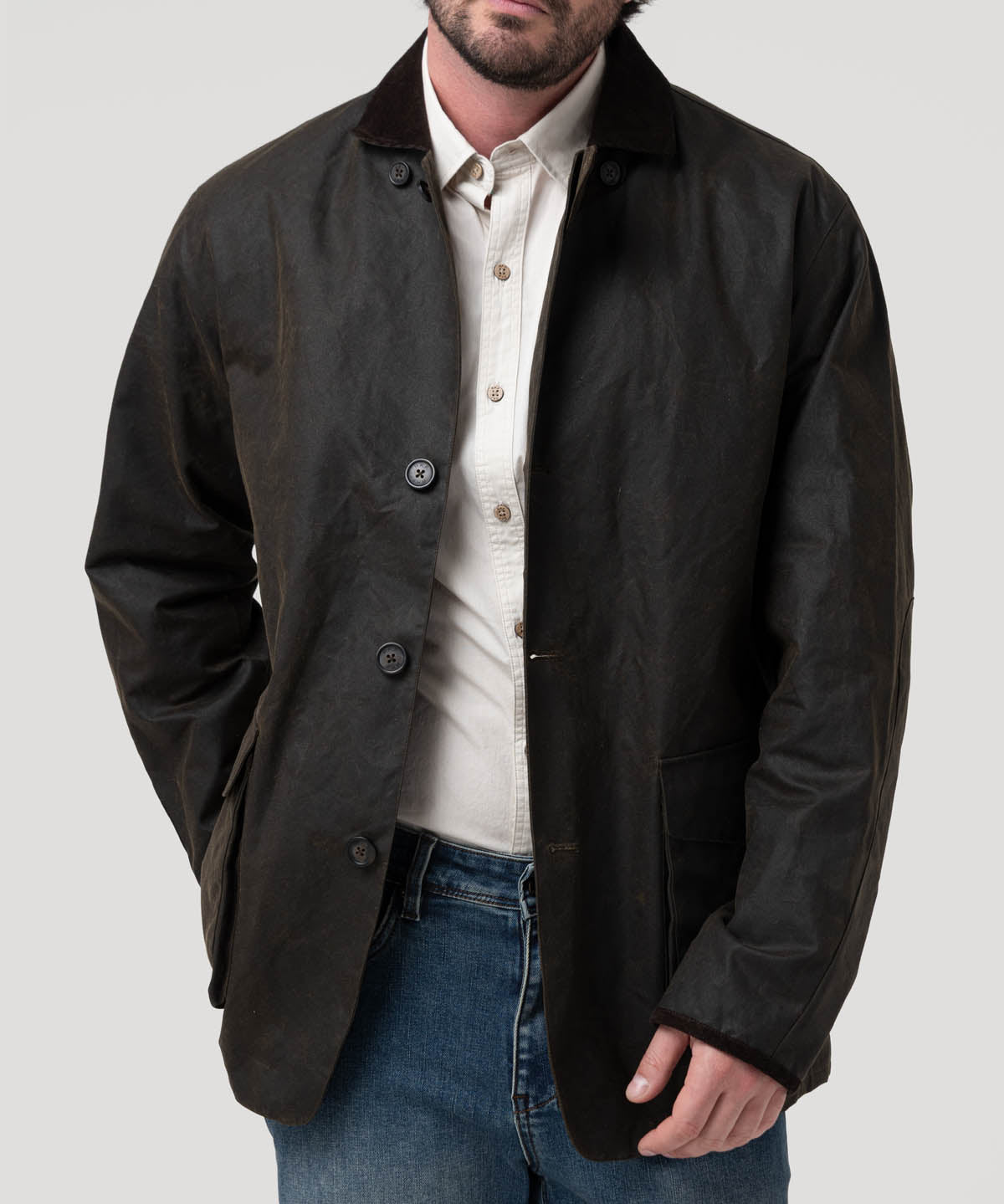 Chaqueta Algodón Hombre Claswax Café Rockford