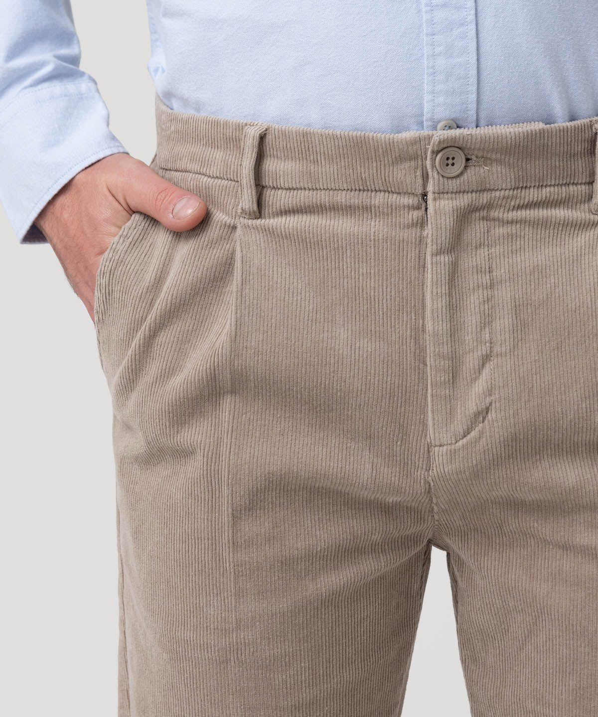 Pantalón Algodón Hombre Ribh Beige Rockford