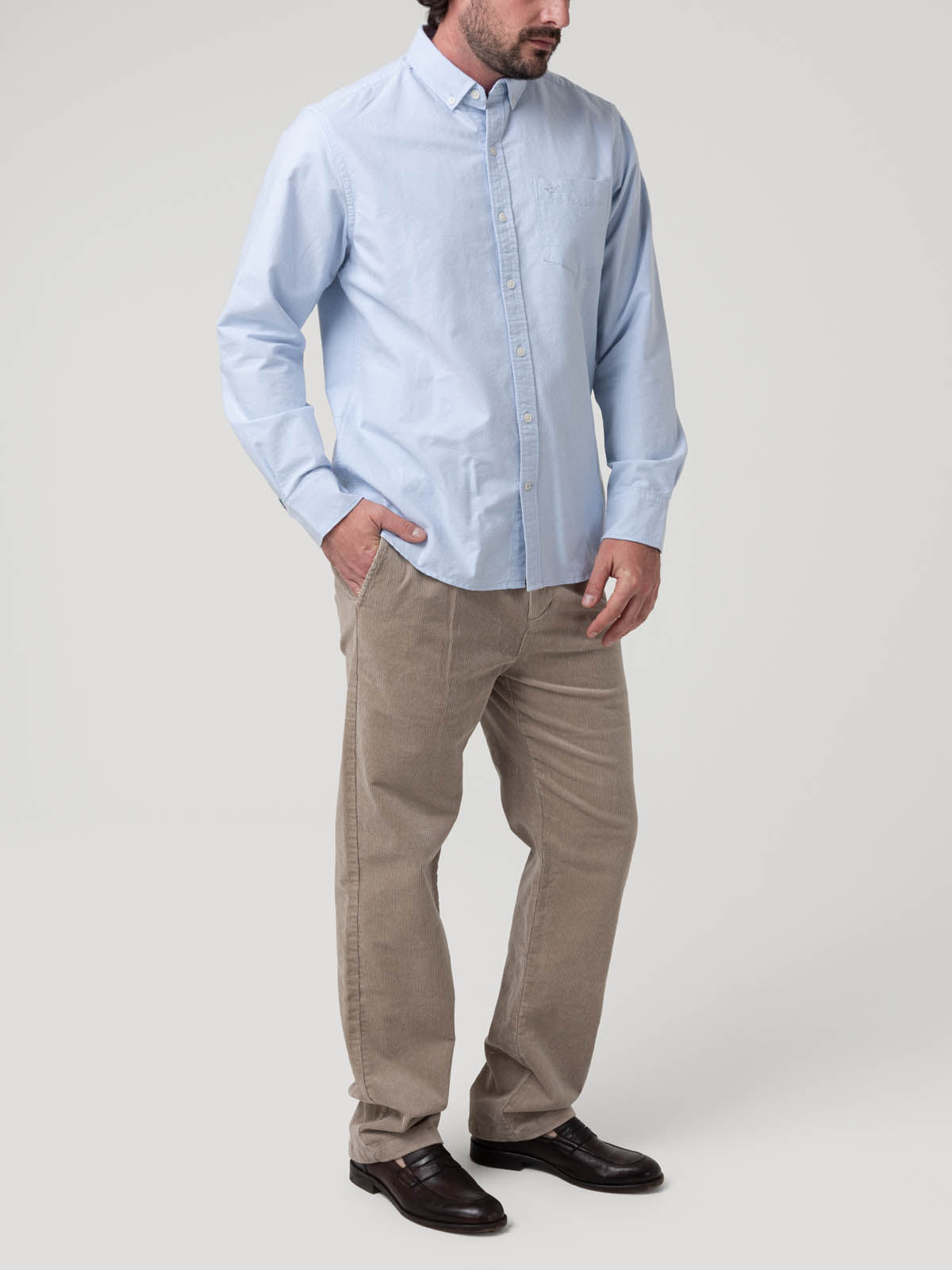 Pantalón Algodón Hombre Ribh Beige Rockford