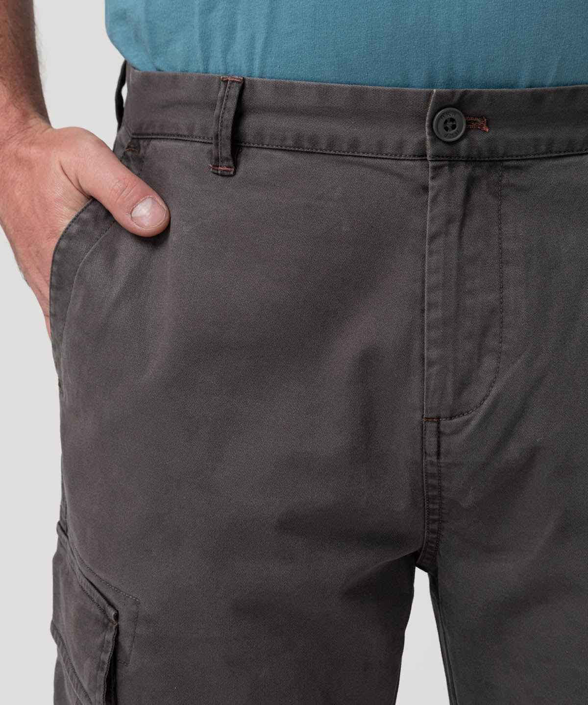 Pantalón Algodón Hombre Pipo Gris Rockford