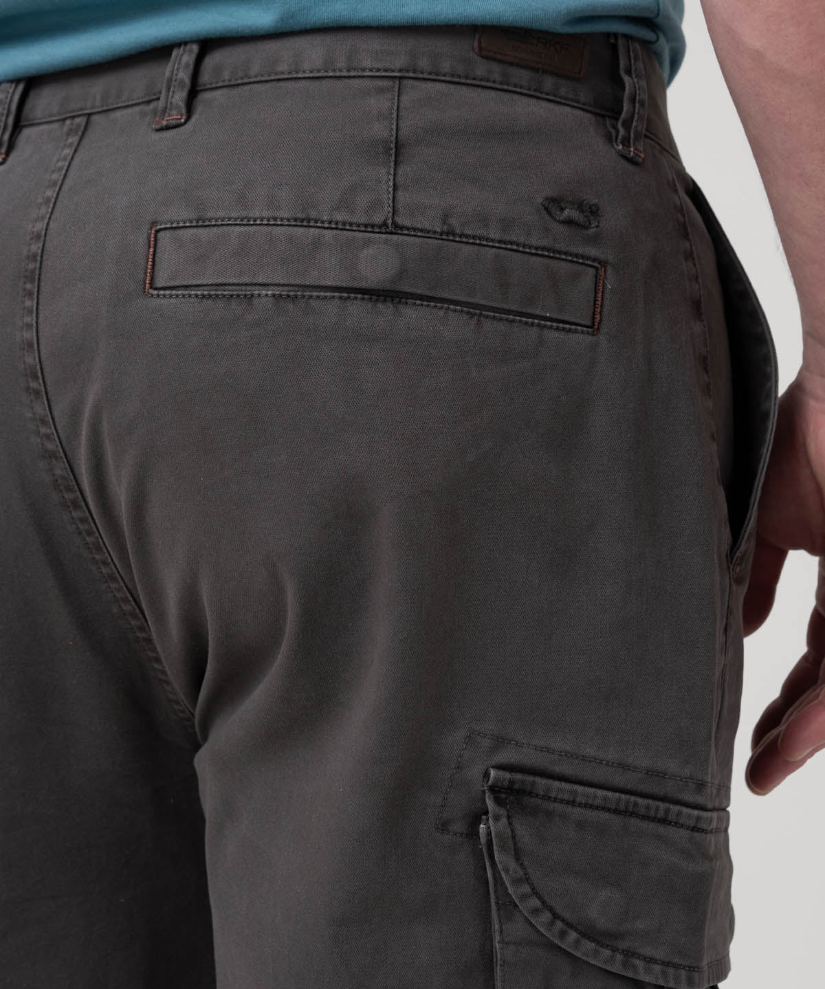 Pantalón Algodón Hombre Pipo Gris Rockford