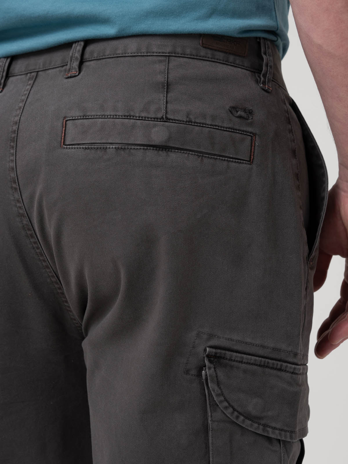 Pantalón Algodón Hombre Pipo Gris Rockford