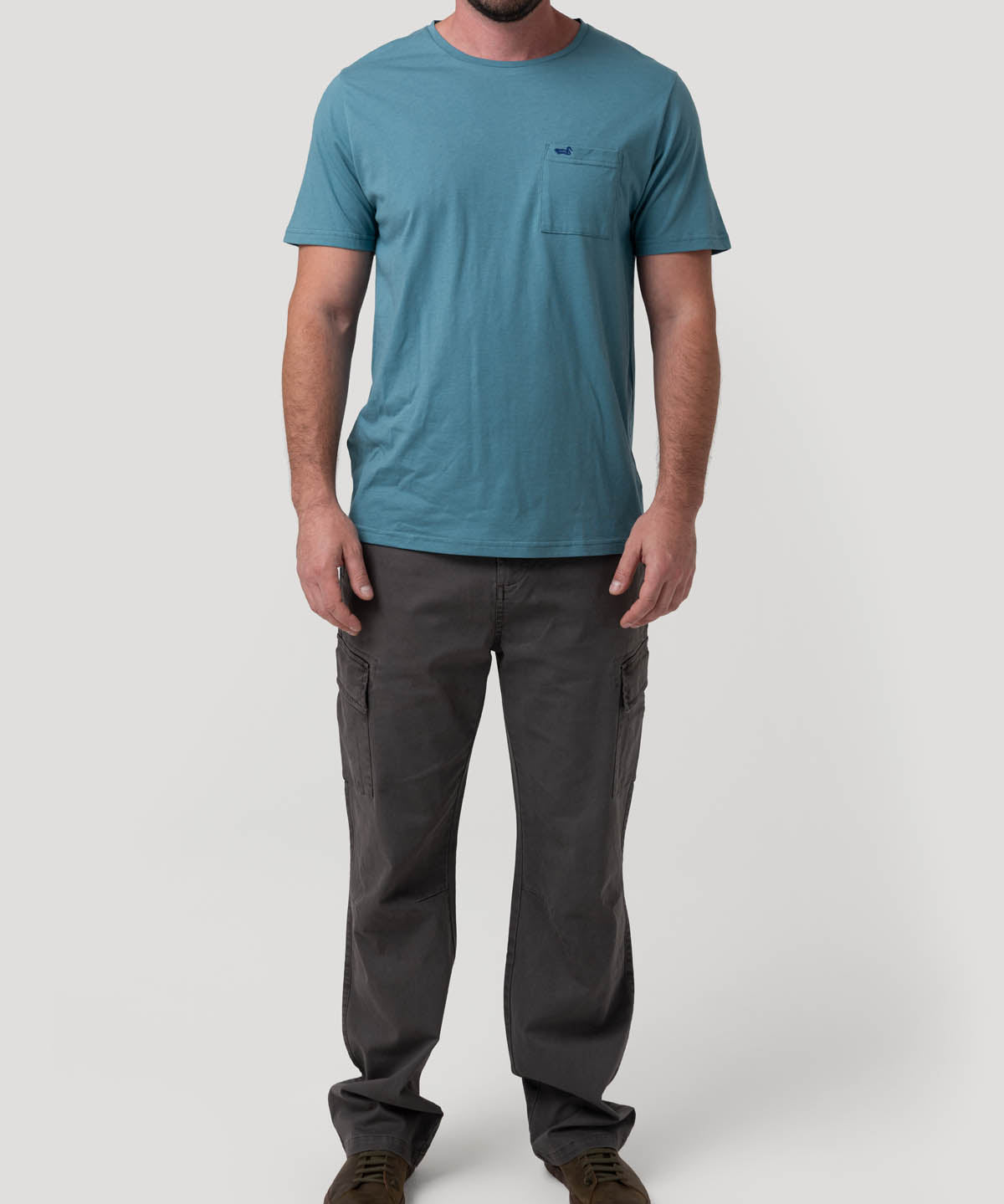 Pantalón Algodón Hombre Pipo Gris Rockford