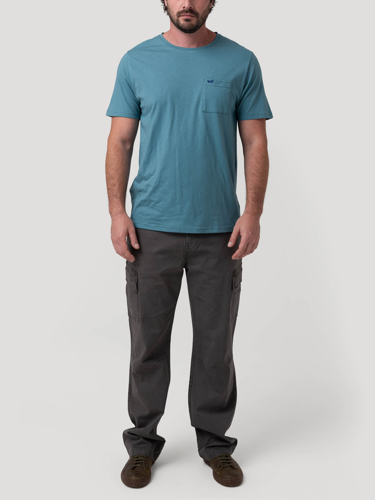 Pantalón Algodón Hombre Pipo Gris Rockford