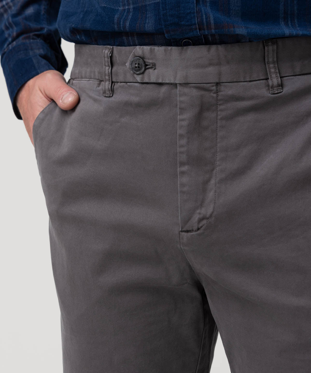 Pantalón Algodón Hombre Turin Gris Rockford