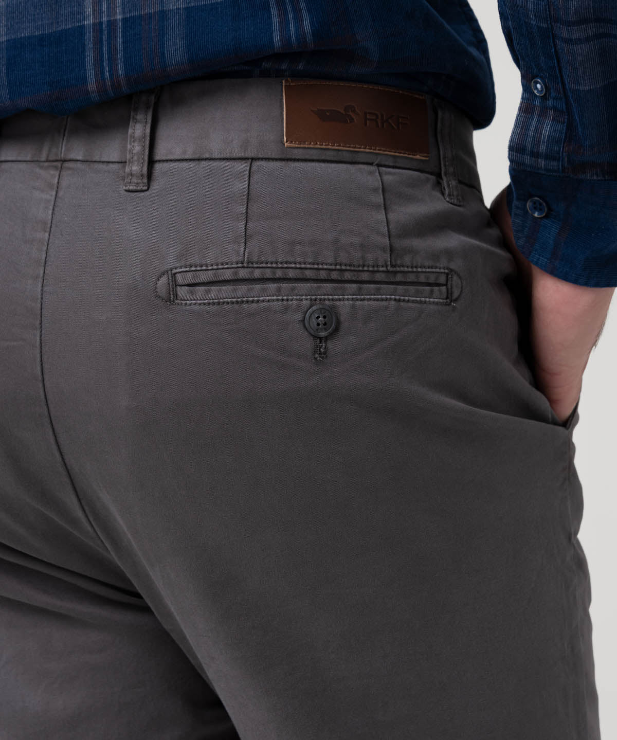 Pantalón Algodón Hombre Turin Gris Rockford