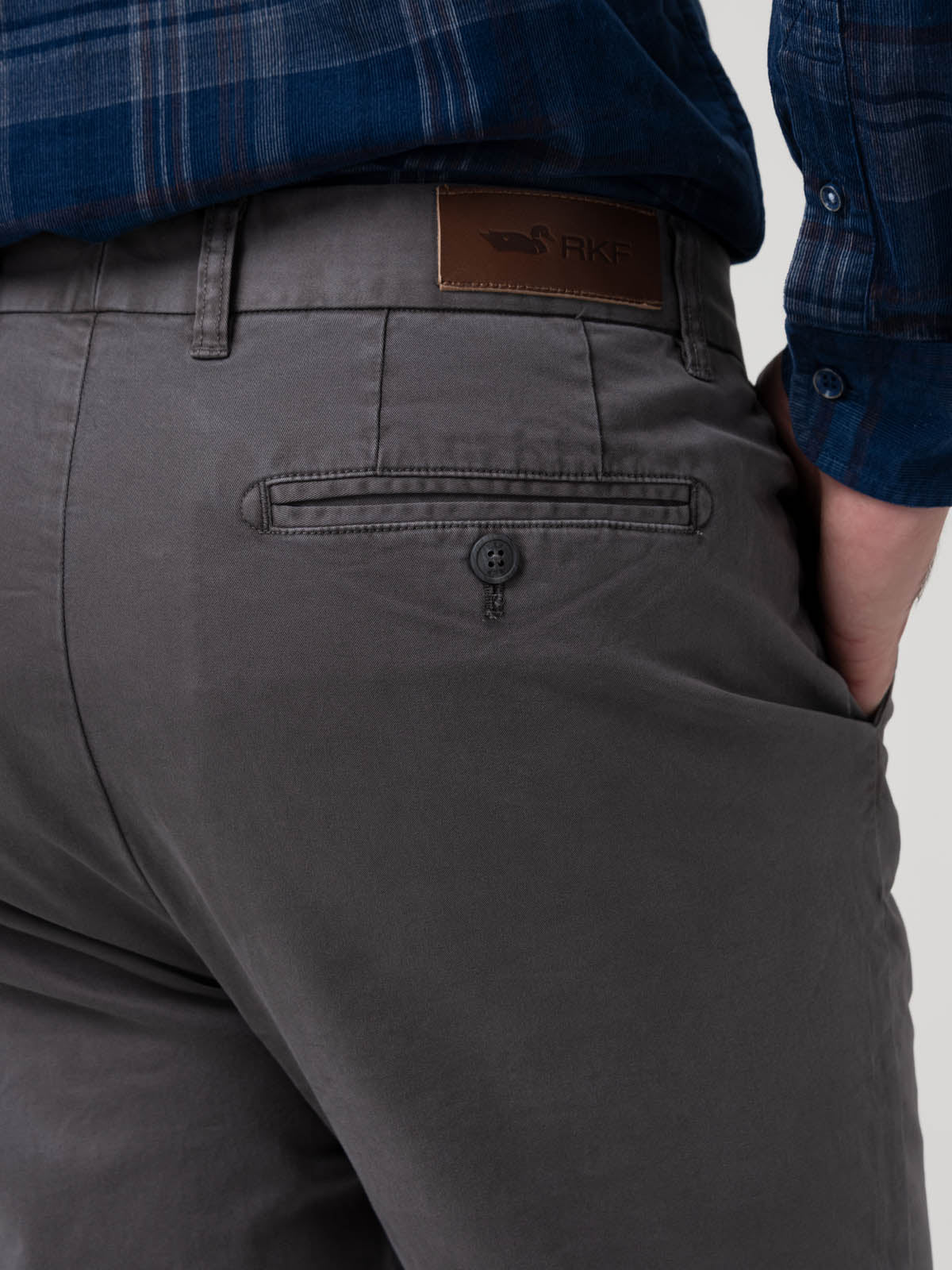 Pantalón Algodón Hombre Turin Gris Rockford