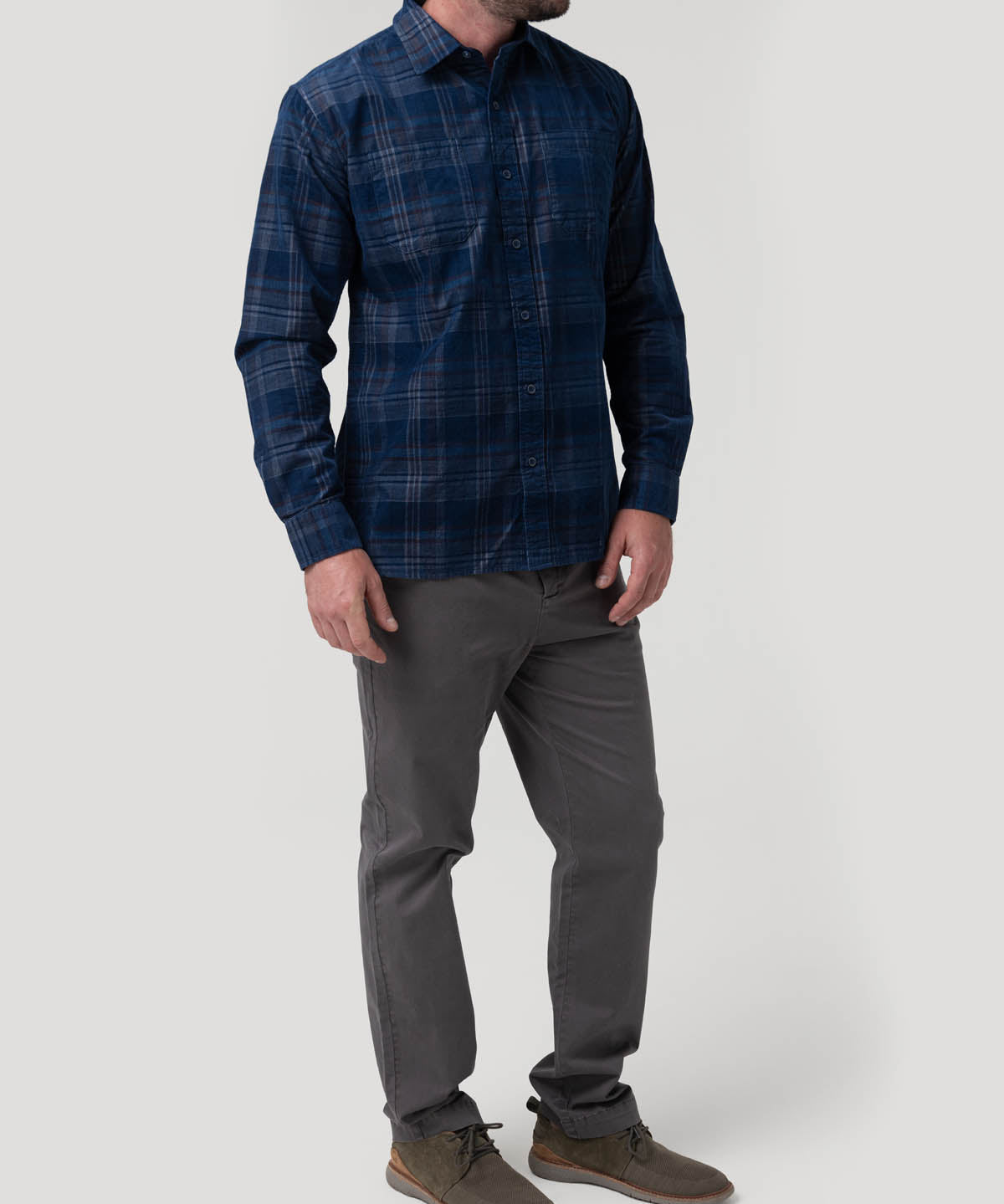 Pantalón Algodón Hombre Turin Gris Rockford