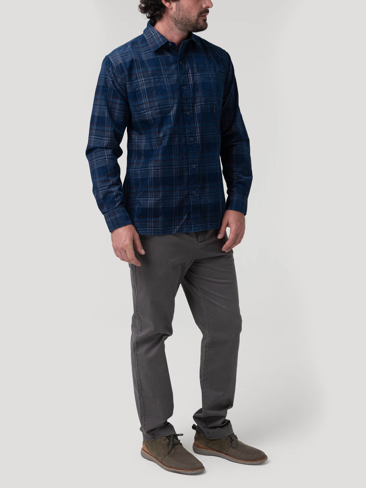 Pantalón Algodón Hombre Turin Gris Rockford