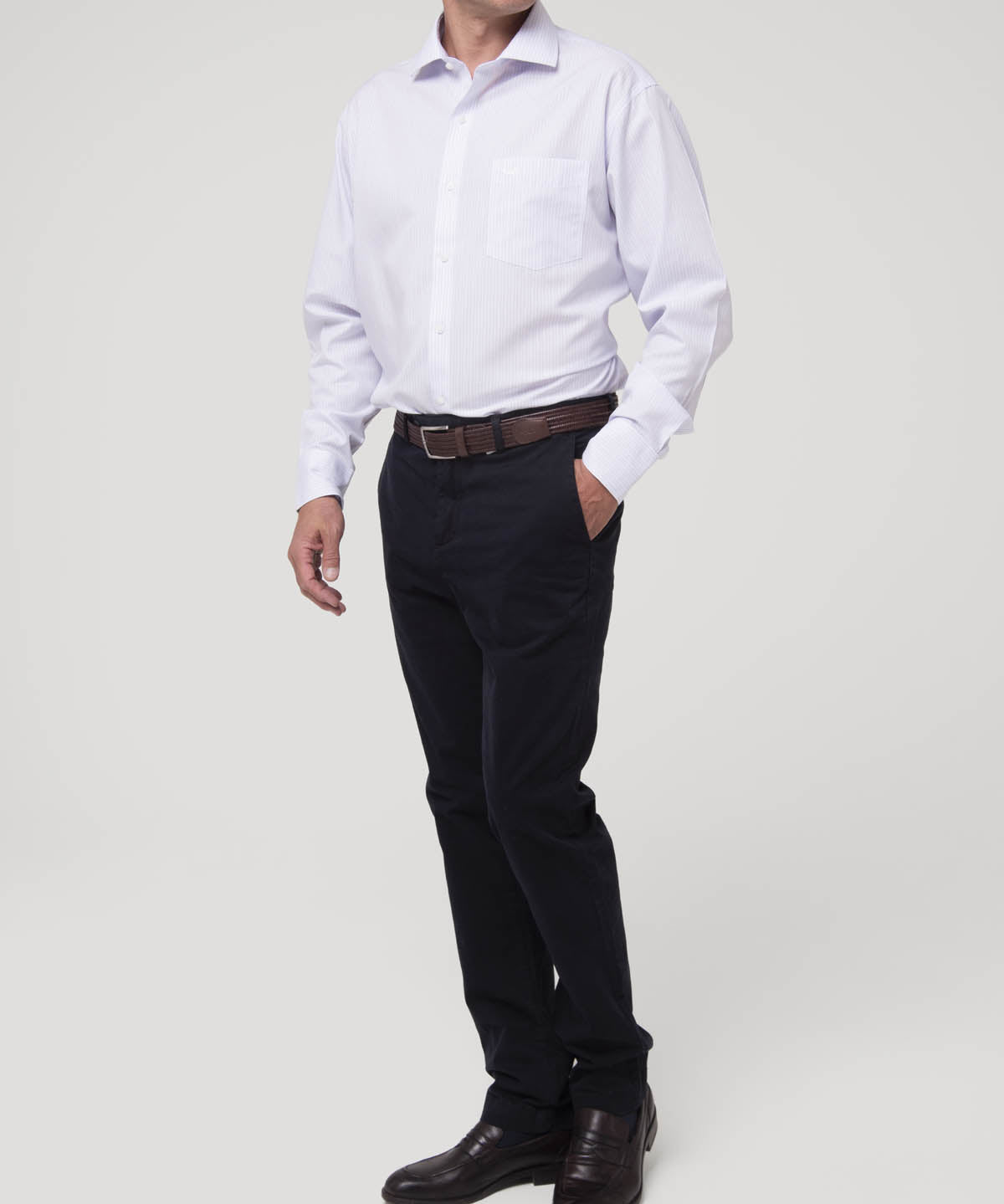 Camisa Algodón Hombre WF PC Café Rockford