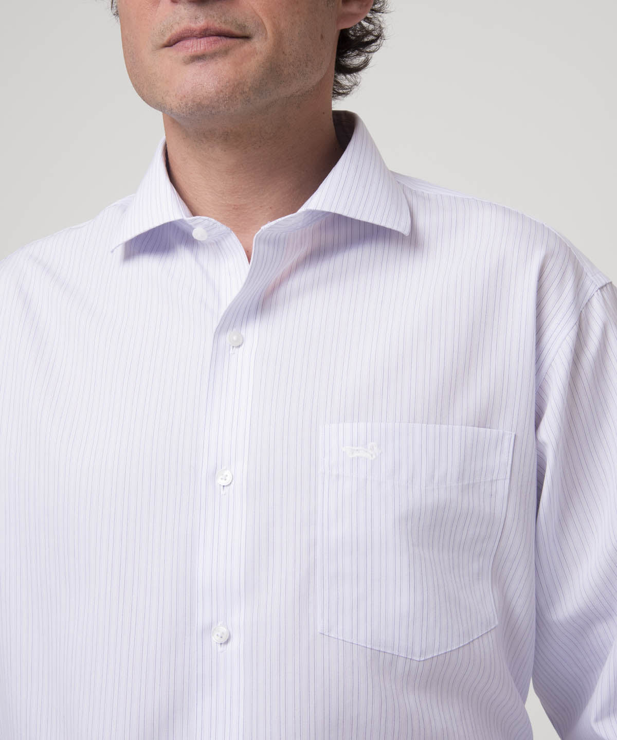 Camisa Algodón Hombre WF PC Café Rockford