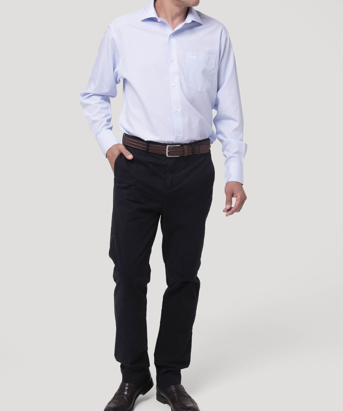 Camisa Algodón Hombre WF PC Café Rockford