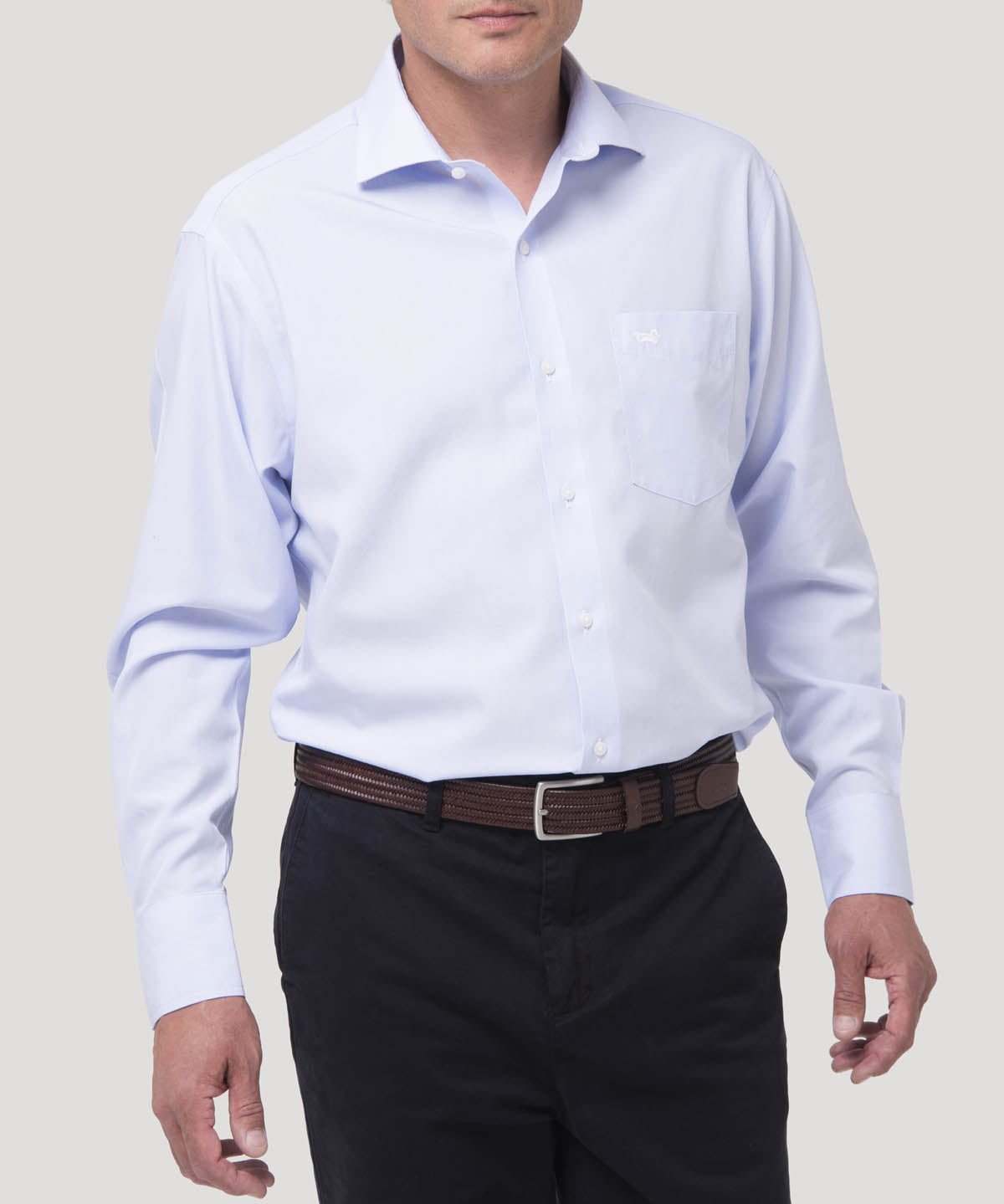Camisa Algodón Hombre WF PC Café Rockford