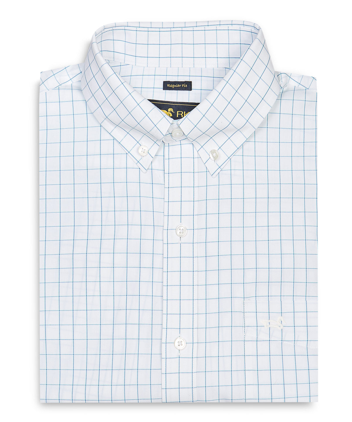 Camisa Algodón Hombre WF PB Azul Rockford