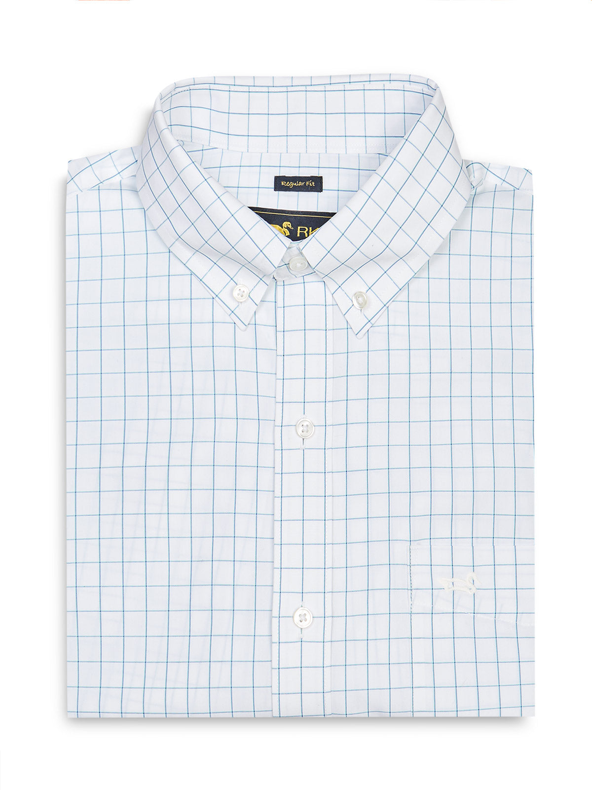 Camisa Algodón Hombre WF PB Azul Rockford