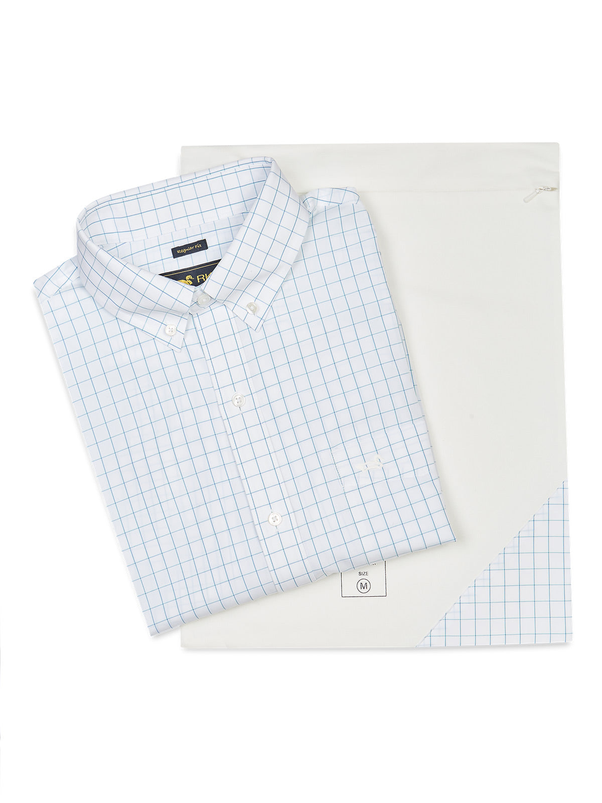 Camisa Algodón Hombre WF PB Azul Rockford