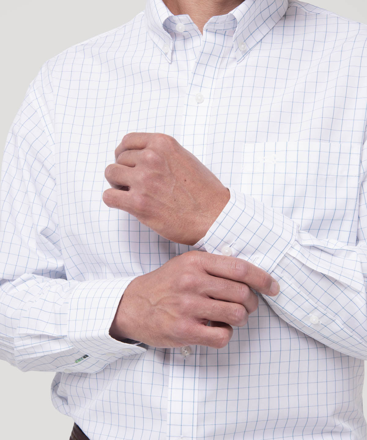 Camisa Algodón Hombre WF PB Azul Rockford