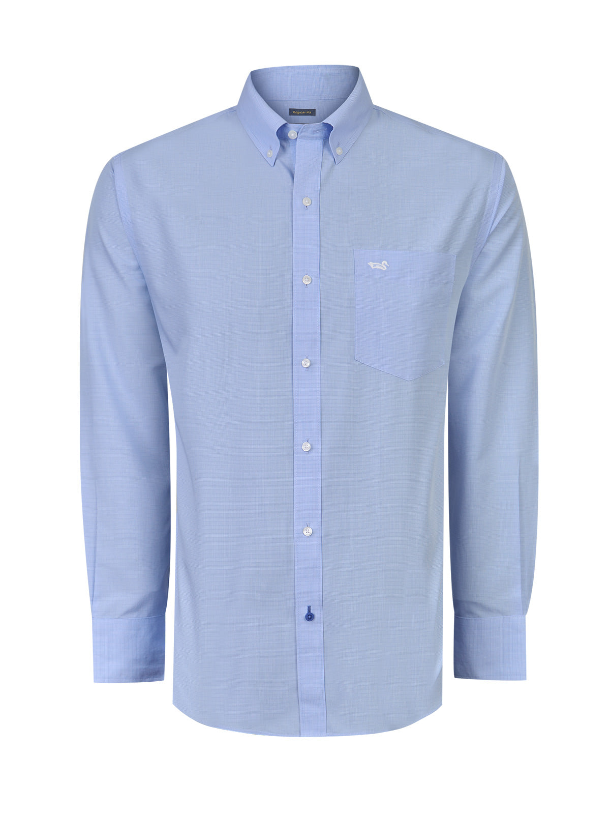 Camisa Algodón Hombre WF PB Azul Rockford