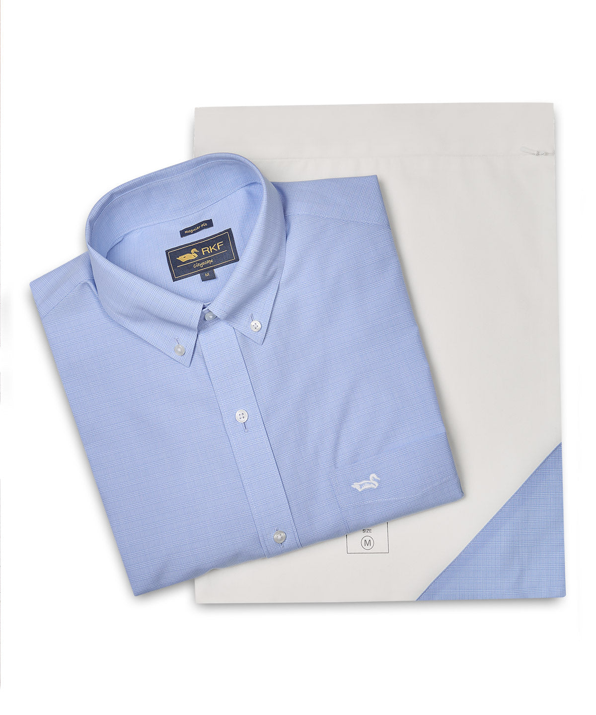 Camisa Algodón Hombre WF PB Azul Rockford