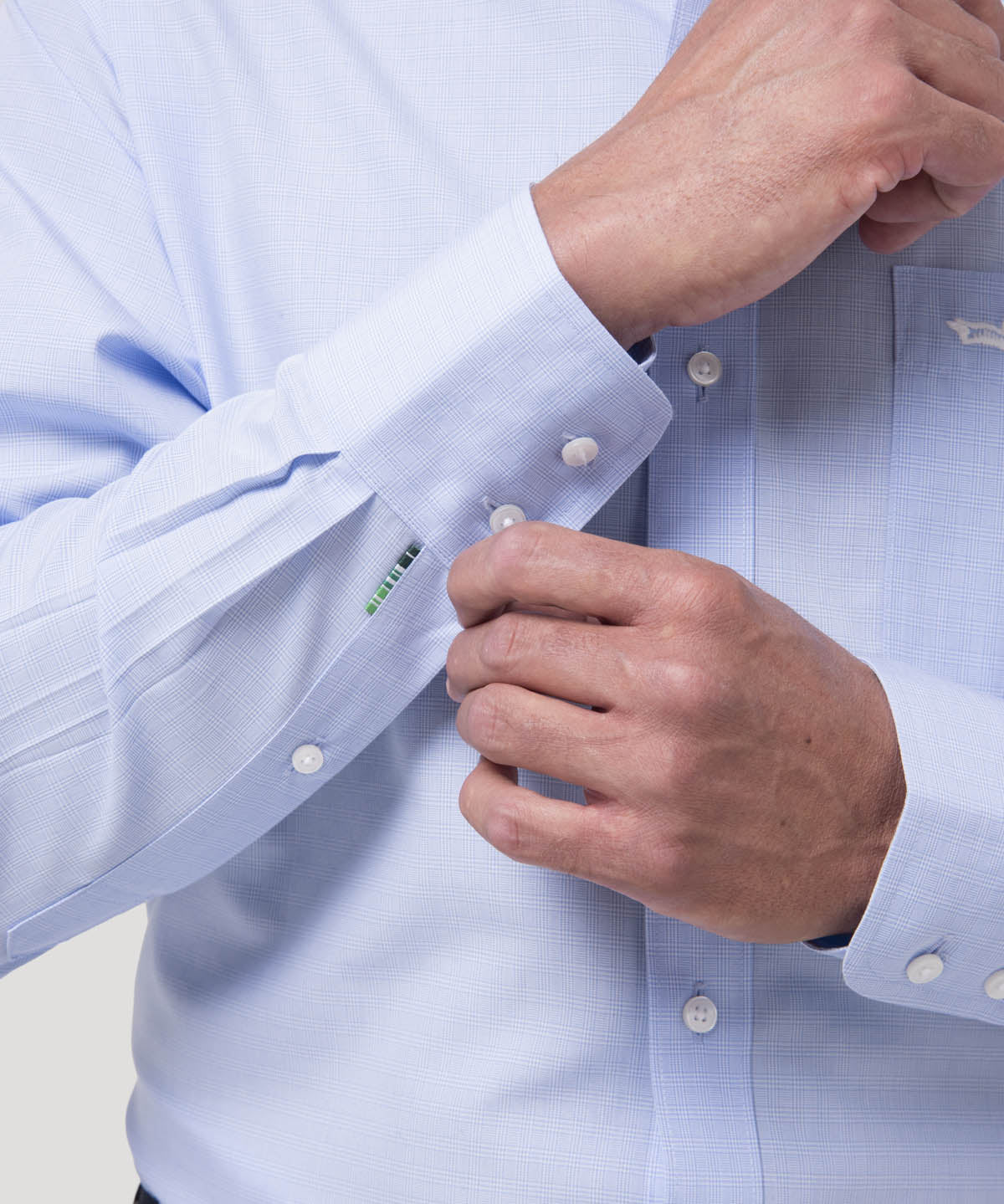 Camisa Algodón Hombre WF PB Azul Rockford
