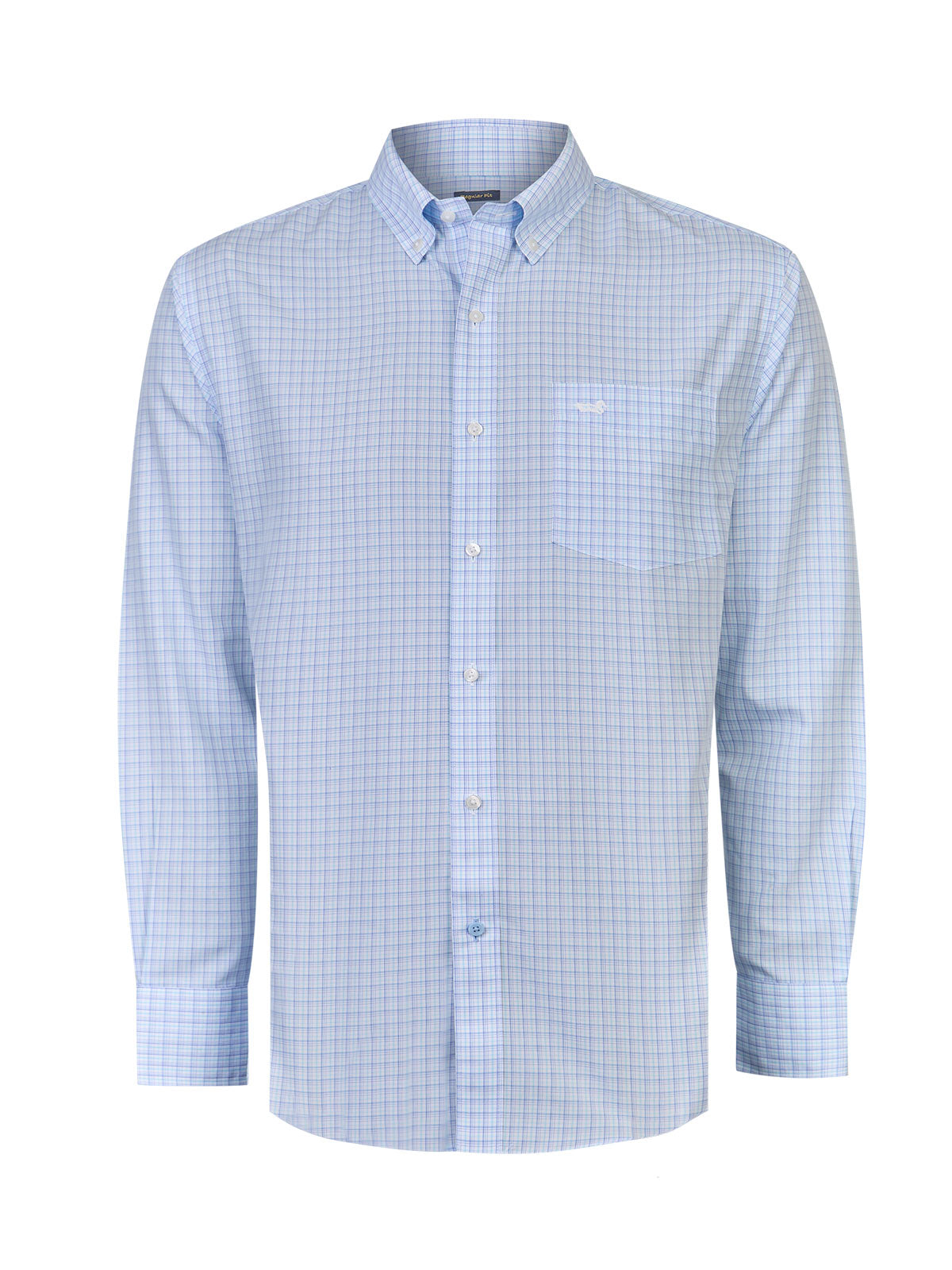 Camisa Algodón Hombre WF PB Café Rockford