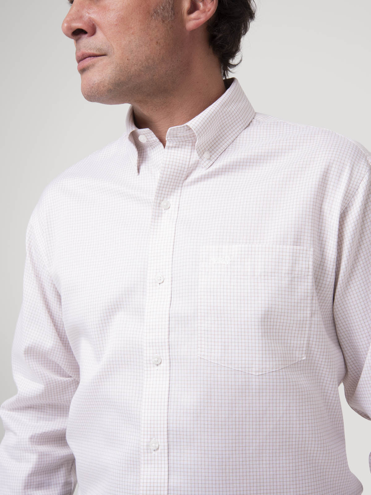Camisa Algodón Hombre WF PB Azul Rockford