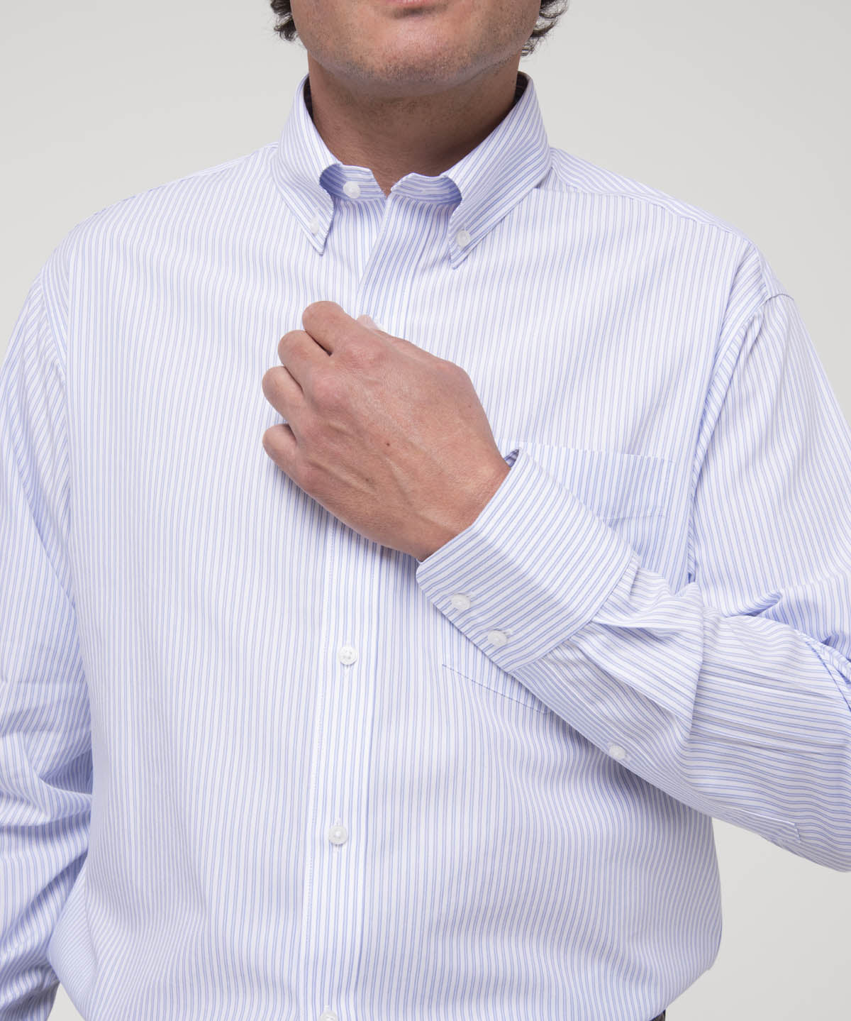 Camisa Algodón Hombre WF PB Café Rockford