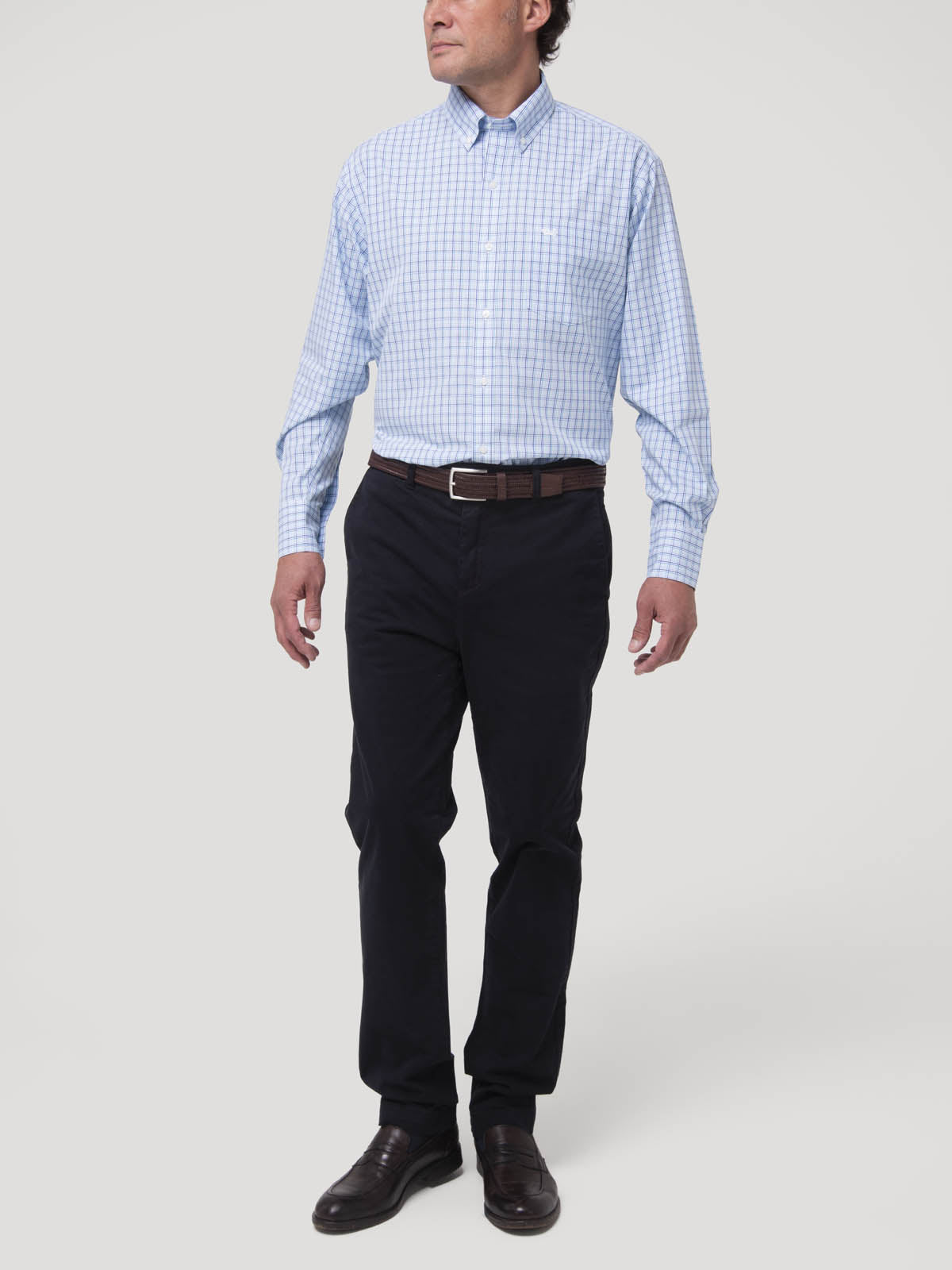 Camisa Algodón Hombre WF PB Azul Rockford