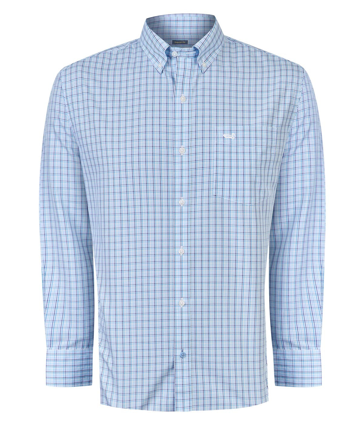 Camisa Algodón Hombre WF PB Azul Rockford