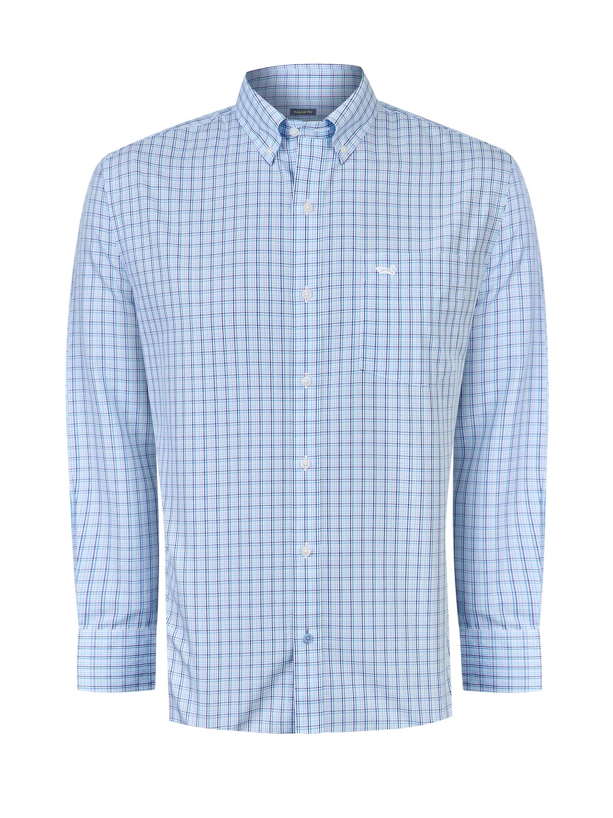 Camisa Algodón Hombre WF PB Azul Rockford