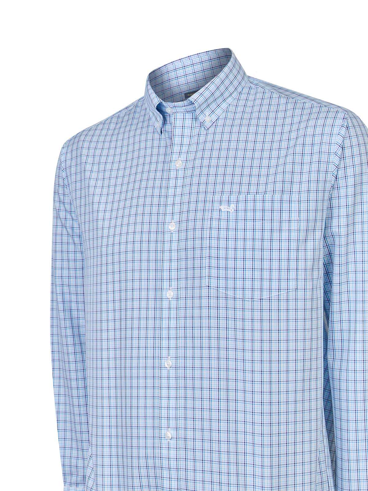 Camisa Algodón Hombre WF PB Azul Rockford