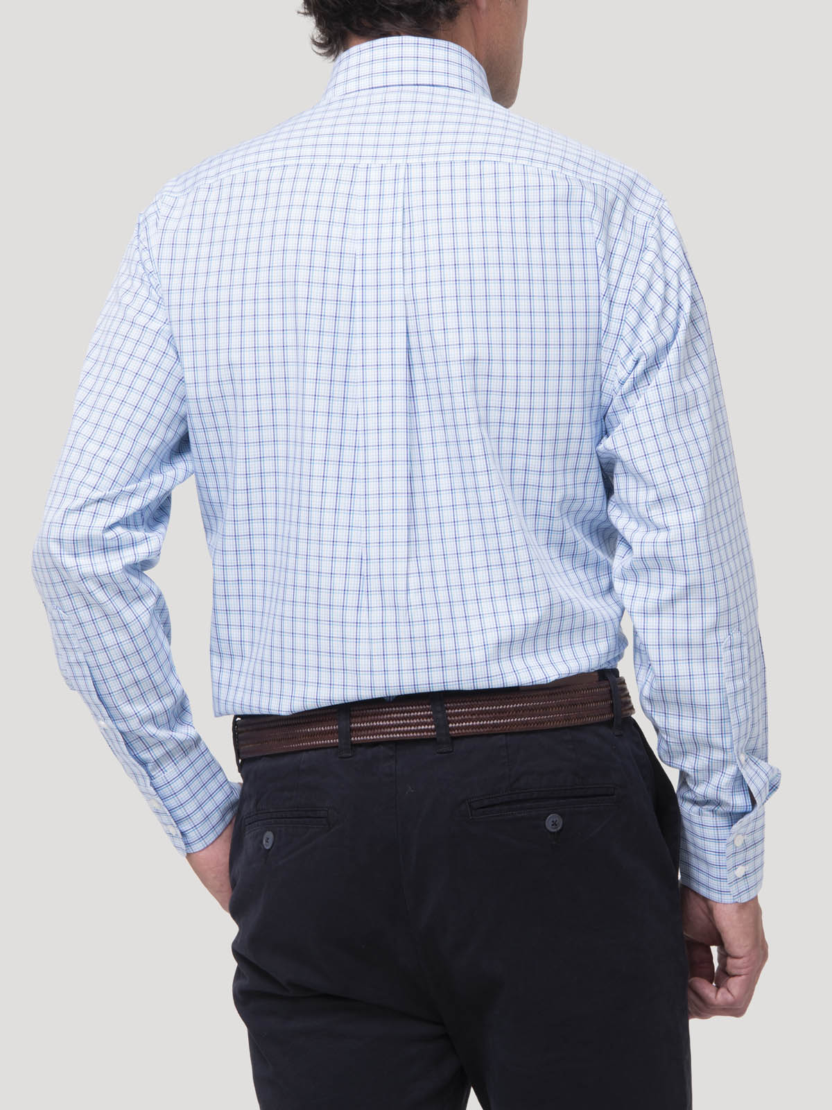 Camisa Algodón Hombre WF PB Azul Rockford