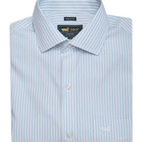 Camisa Algodón Hombre Wf Pc Celeste Rayas Rockford