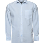 Camisa Algodón Hombre Wf Pc Celeste Rayas Rockford
