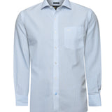 Camisa Algodón Hombre Wf Pc Celeste Rayas Rockford