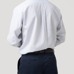 Camisa Algodón Hombre Wf Pc Celeste Rayas Rockford