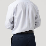 Camisa Algodón Hombre Wf Pc Celeste Rayas Rockford