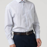 Camisa Algodón Hombre Wf Pc Celeste Rayas Rockford