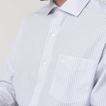 Camisa Algodón Hombre Wf Pc Celeste Rayas Rockford