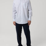 Camisa Algodón Hombre Wf Pc Celeste Rayas Rockford