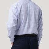 Camisa Algodón Hombre Wf Pc Azul Cuadrillé Rockford