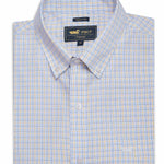 Camisa Algodón Hombre Wf Pb Blanco Cuadrillé Rockford