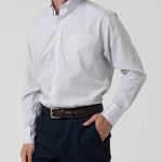 Camisa Algodón Hombre Wf Pb Blanco Cuadrillé Rockford