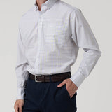Camisa Algodón Hombre Wf Pb Blanco Cuadrillé Rockford