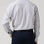 Camisa Algodón Hombre Wf Pb Blanco Cuadrillé Rockford