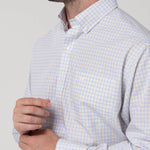 Camisa Algodón Hombre Wf Pb Blanco Cuadrillé Rockford