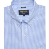 Camisa Algodón Hombre Wf Pb Celeste Cuadrillé Rockford